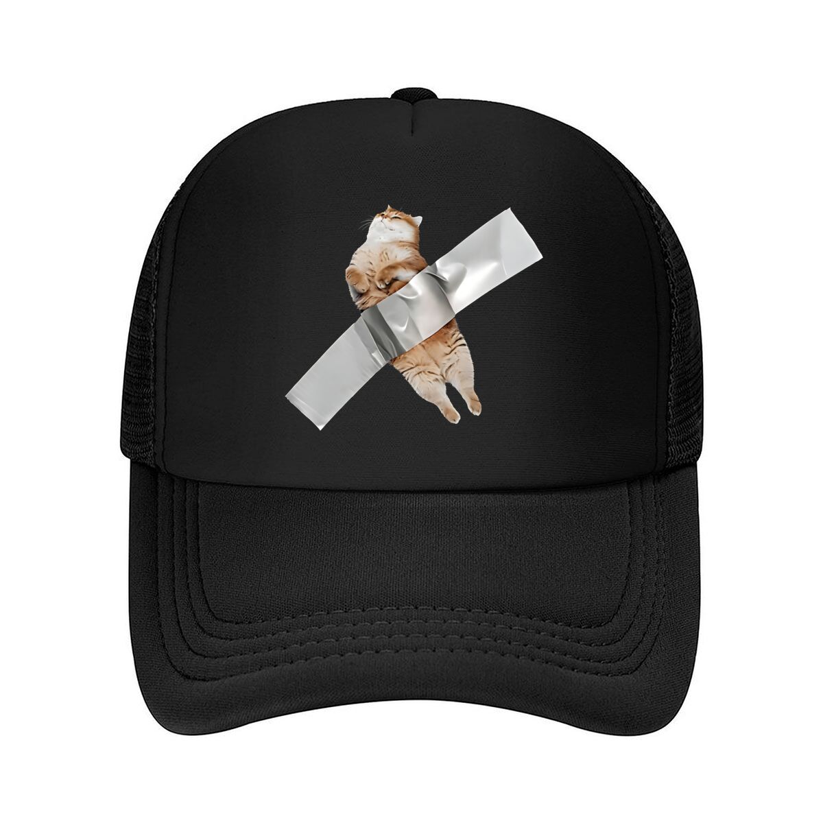 Playful Cat & Duck Tape Art Pr - đánh giá và giá Golf Cap Dad