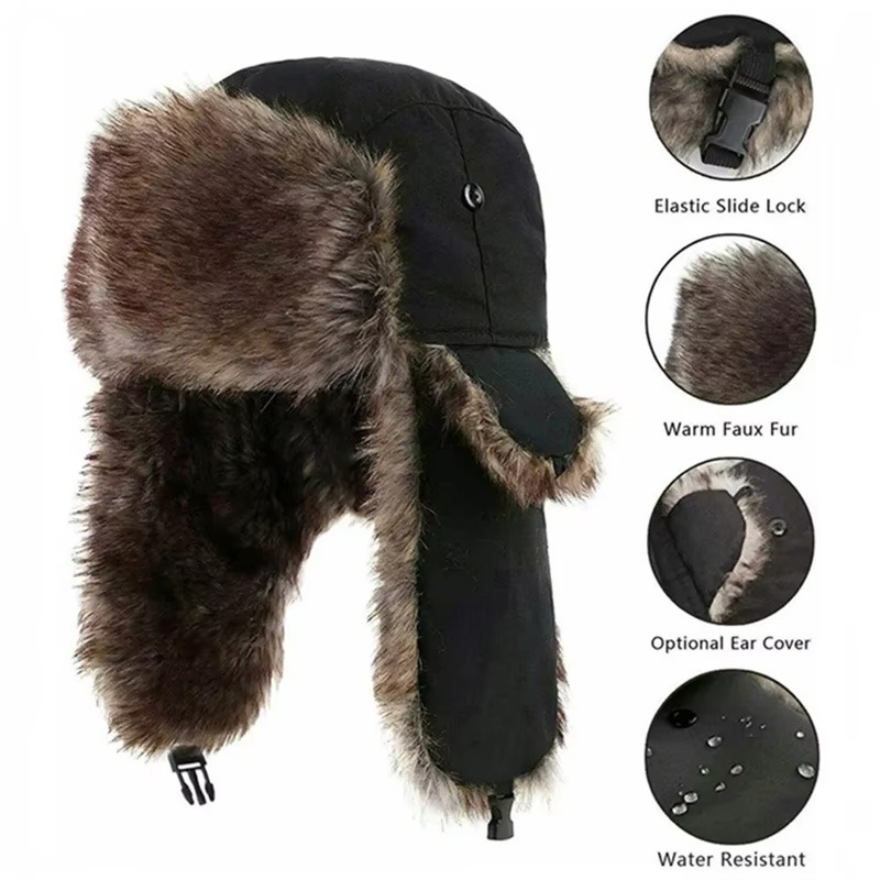 Winter Russian Ushanka Hat Men - đánh giá và giá Winter Trapper Hat