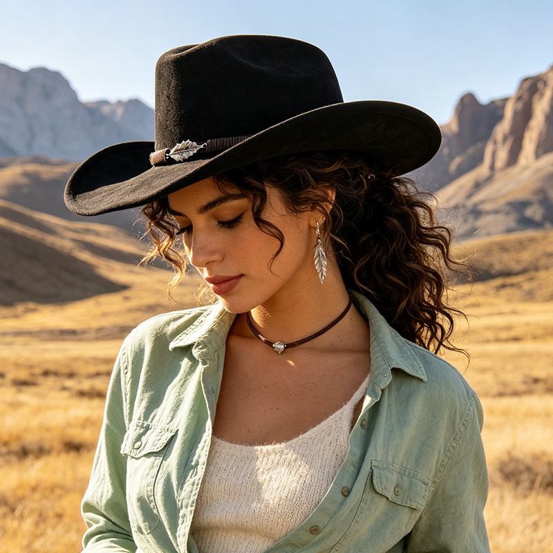 Western Cowboy Style Panama Wo - đánh giá và giá Fedora Hat Wool