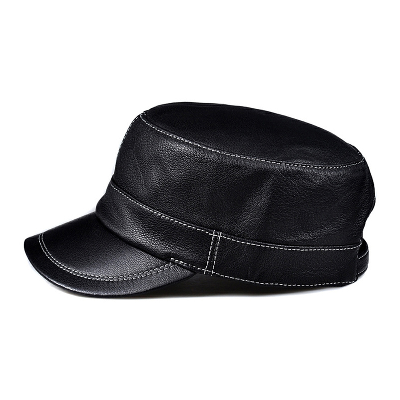 Trendy Lambskin Leather Flat T - đánh giá và giá Baseball Cap Structured