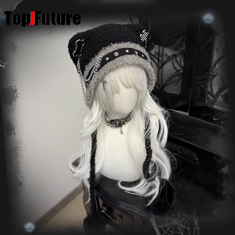 Women Japanese Harajuku Y2K Gi - đánh giá và giá Winter Trapper Hat